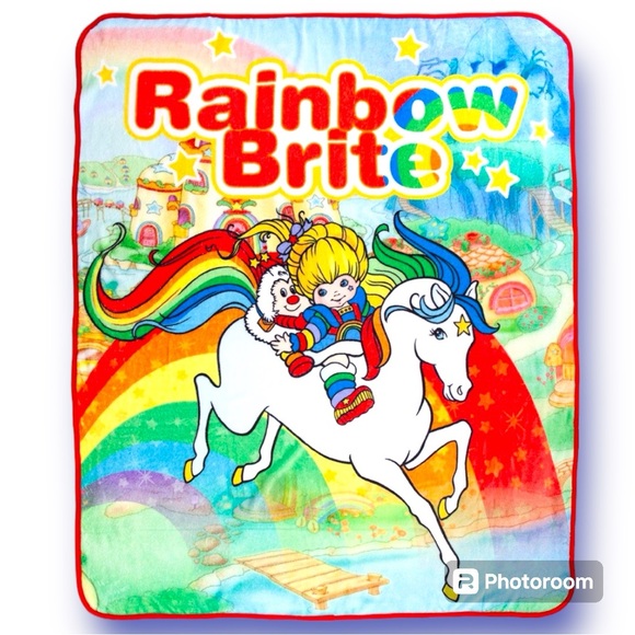 Rainbow Brite & Starlite Throw Blanket